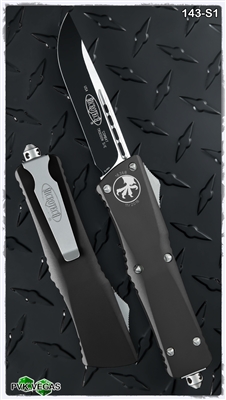 Microtech Combat Troodon D/A OTF LTD 143-S1 Black Blade Black Handle