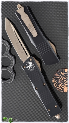 Microtech Combat Troodon T/E 144-13AP Bronzed Blade & Hardware