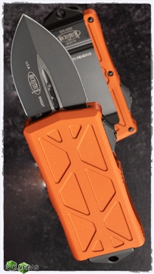 Microtech Exocet 157-1OR Black Blade Orange Handle