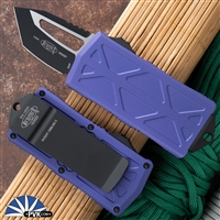 Microtech Exocet 158-1PU Black Blade Purple Handle