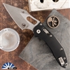 Microtech Borka Stitch 169RL-10APFL Ram-Lok Aluminum Fluted Black, Apocalyptic Blade