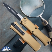 Microtech Hera II Mini 1701M-1TA Bayonet Black Blade, Tan Handle