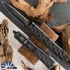 Microtech Makora - D/E 206-3TBIS Tactical Black Full Serrated Blade Bubble Inlay