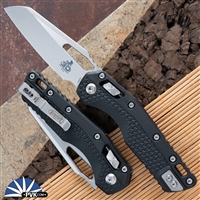 Microtech Standard Issue MSI 210T-10PMBK30 Ram-Lok Polymer Black, Stonewash Blade 30th Anniversary Edition