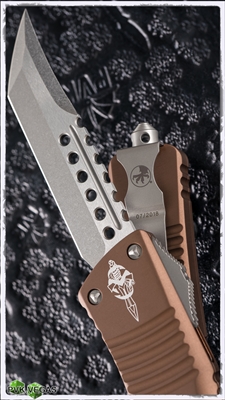 Microtech Combat Hell Hound Signature Series Bronzed Tan