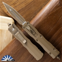 Microtech Dirac 225-1CTA Cerakote Tan Blade, Cerakote Tan Handle