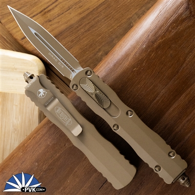 Microtech Dirac 225-1CTA Cerakote Tan Blade, Cerakote Tan Handle