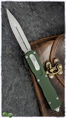 Microtech Dirac Delta 227-10OD Stonewash OD Green Handle