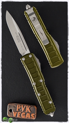 Microtech UTX-85 II S/E Stonewashed Standard 231II-10ODS OD Green Chassis