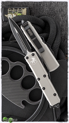 Microtech UTX-85 D/E 232-1TG Black Blade Titanium Gray Handle