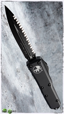 Microtech UTX-85 D/E 232-3T Black Fully Serrated Blade Tactical