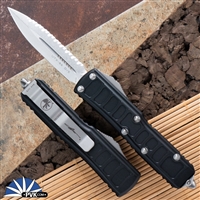 Microtech UTX-85 II D/E Stonewashed Full Serrated