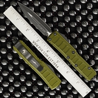 Microtech UTX-85 II D/E Black Blade OD Green Handle  232II-1ODS