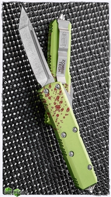 Microtech UTX-85 T/E 233-10Z Stonewash Blade Zombie