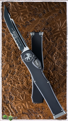 Microtech HALO 6 T/E 250-2 Black Serrated Blade