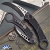 Microtech Hawk Karambit 266-1T Black Blade, Black Handle Tactical