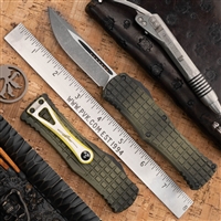 Microtech Hera 703-10APFRGS Single Edge Apocalyptic, Grenade Green Frag Handle