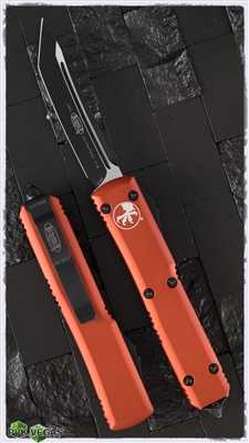 Microtech Ultratech D/A OTF T/E 123-1OR Black Blade Orange Handle