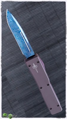 Vintage Microtech Ultratech Signature Series Blued Damascus Blade