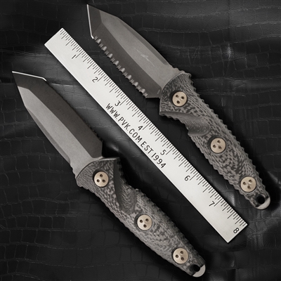 Microtech Socom Alpha Mini T/E Signature Series DLC 114M-3DLCCFS Bronze Hardware Carbon Fiber Handles