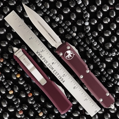 Microtech Ultratech 122-4MR Satin Blade Merlot Handle