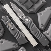 Microtech Combat Troodon D/E 142-2T Serrated Black Tactical