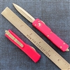 Microtech UTX-70 D/E 147-10PK Stonewash Blade Pink Handle