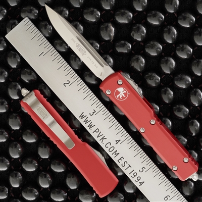 Microtech UTX-70 S/E 148-4RD Satin Red Handle