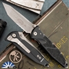 Microtech Socom Elite Manual 161-11AP Tanto Apocalyptic Partial Serrated Blade, Black Handle