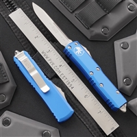 Microtech UTX-85 S/E 231-4BL Satin Blade Blue Handle