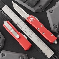 Microtech UTX-85 T/E 233-4RD Satin Red Handle