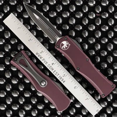 Microtech Hera 702-1MR Double Edge Black Blade Merlot Chassis