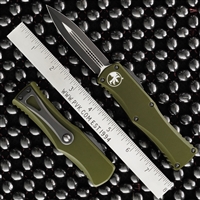 Microtech Hera 702-1OD Double Edge Black Blade OD Green Handle