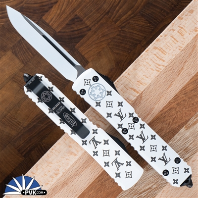 PVK Custom Ultratech LV  121-1STD Single Edge White Blade, Storm Trooper Deep Engraved Handle