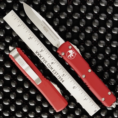 Microtech Ultratech S/E 121-4RD Satin Blade Red Handle