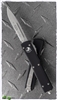 Microtech UTX-70 S/E 148-11 Stonewash Partial Serrated Blade Black Handle