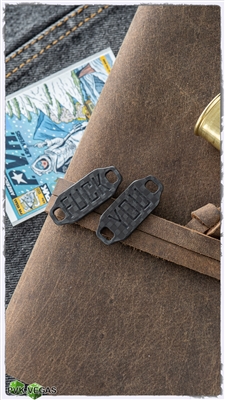 NCC Knives Boot Tags Carbon Fiber Raw - Stealth F@ck & You