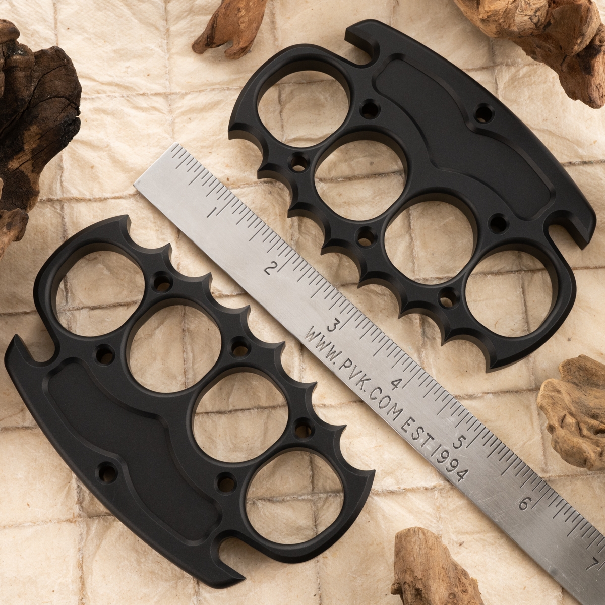 NCC Knives Grapnel Spiked Knuckle - Black Aluminum