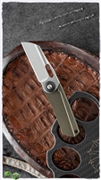 NCC Knives - OD Green Frag Pattern G10 Pod Friction Folder Knife