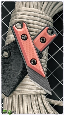 NCC Knives Micro Kiridashi Neck Knife Pink  G-10