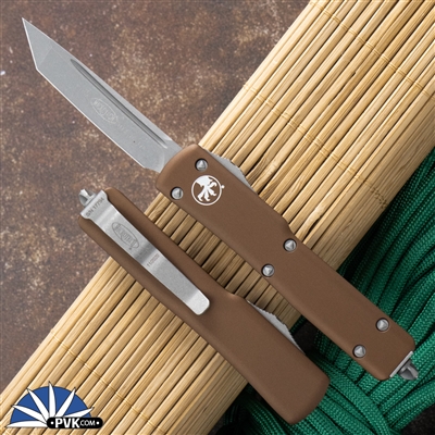 Microtech UTX-70 T/E 149-10APTA Apocalyptic Blade Tan Handle