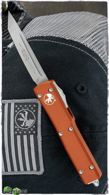 Microtech UTX-70 T/E 149-10APOR Apocalyptic Blade Orange Handle