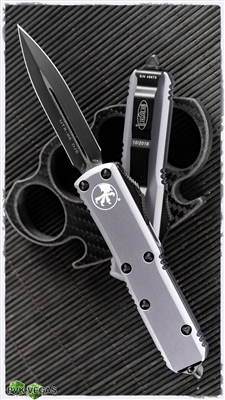 Microtech UTX-85 D/E 232-1GY Black Blade Gray Handle