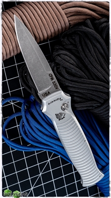 Piranha Bodyguard Silver Handle Stonewash Plain