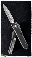 Microtech UTX-85 D/E 232-4 Black Handle Satin Blade