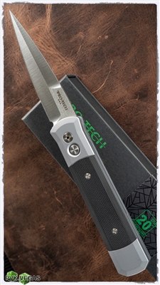 Protech Godfather Auto 900 Gray handle G10 Inlay Satin Blade