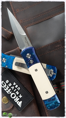 Protech Godson Tuxedo 710 Blue Jazz Satin Blade