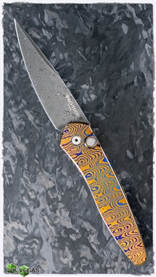 Protech Newport MokuTi Handle Damascus Blade