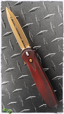 PVK Custom 24K Dark Angel 3201 Satin Blade Cerakoted Distressed Red Handle