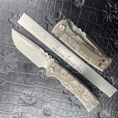 PVK Custom Chaves Ultramar Redencion Street Drop Point Bronze Ti Skulls